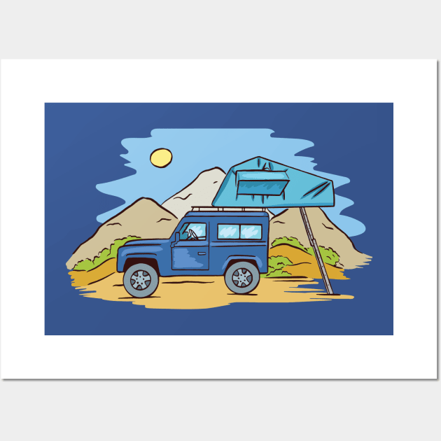 Wild Camping Wall Art by MajorCompany